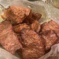 Braised gluten, delicious!  at Mock Meat Stall in Da Lat