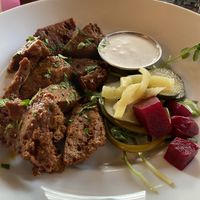 BBQ seitan wings  at Trumpet Blossom Cafe in Iowa City
