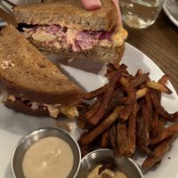The Reuben, can’t go wrong.  at Trumpet Blossom Cafe in Iowa City