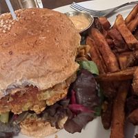 The  Veggieburger.  at Trumpet Blossom Cafe in Iowa City