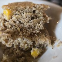 Buckwheat Corn cake at Trumpet Blossom Cafe in Iowa City