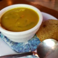 Curry vegetable soup at Trumpet Blossom Cafe in Iowa City