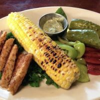 Entrees - creative and tasty at Trumpet Blossom Cafe in Iowa City