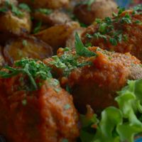 Green lentil cutlets at Dervish in Berlin