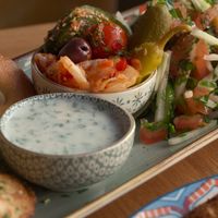 Fried manti set at Dervish in Berlin