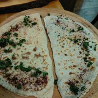 Qutab: Filled flatbread. at Dervish in Berlin