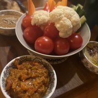 Four sauces   at Dervish in Berlin