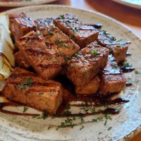 Marinated tofu at Dervish in Berlin