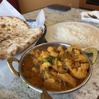 Vegan Aloo gobi with chickpeas and cauliflower .  at Shyans's Kitchen in Metairie