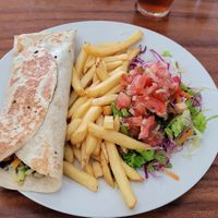 Burrito vegano at El Rio  in La Fortuna