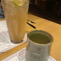 Green tea and homemade lemonade  at MoschMosch in Mainz