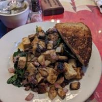 Tofu scrambler at Cathedral Cafe in Fayetteville