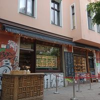 The bakery window around the corner :) at La Maison in Berlin
