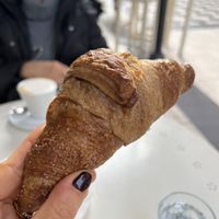 Vegan raspberry croissant   at Sorelle Fontebasso Patisserie in Pescara