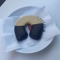 Vegan chocolate horseshoe cookie   at Sorelle Fontebasso Patisserie in Pescara
