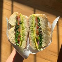 The Vegan Bagel    at Nofa's Coffee in Toronto