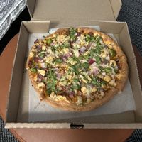 Vegan chic tikka masala spicy with no shrooms. Shrooms are gross    at Pizza Twist in Plainfield