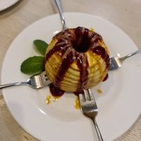 Apple desery at Trattoria Prima Pasta in Warsaw