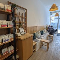 Inside at Ninetails Coffee Bar in Toronto