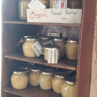 Homemade organic peanut butter, cashew nut butter, tahini at Borderline in Mae Sot