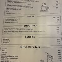 Part of the menu  at Boulan in Estoril