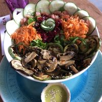 Mushroom bowl   at Sanito in Punta Uva