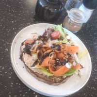 Sourdough Bread with carrots and hummus at Café Nomad - Handschuhsheim in Heidelberg