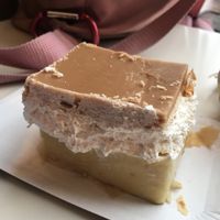 French cream cake slice at Napfenyes Cukraszat - Kiskorona in Budapest