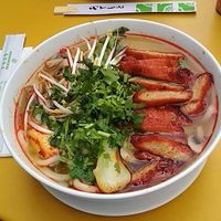 Udon with seitan at VEGE Kitchen in Warsaw