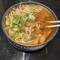 Wheat Udon Noodle with Seitan  at VEGE Kitchen in Warsaw
