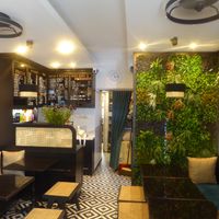 Seating area at VEGE Kitchen in Warsaw