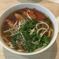 Udon with seitan char siu  at VEGE Kitchen in Warsaw