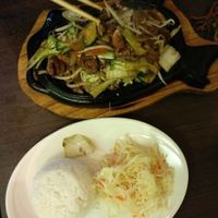 hot panned veggies  at VEGE Kitchen in Warsaw