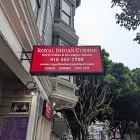  at Royal Indian Cuisine on Fillmore in San Francisco