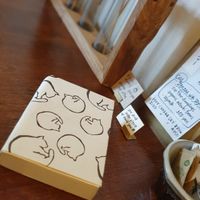 Cute interior design at Mokumoku in Kyoto