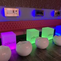 Interior club vibes at Pekoe in Sunnyvale