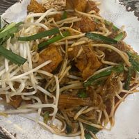 Vegan Pad Thai with tofu (MUST specify it vegan style because they usually would put fish sauce in it) #Veganuary at Moo Dang in Reno