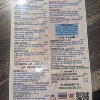 Menu soup and salad at Moo Dang in Reno