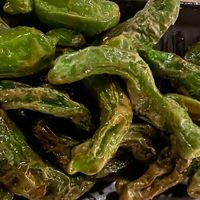 Blistered Shishitos  at Boozehounds in Palm Springs