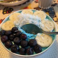 Blue smoothie bowl   at Sweet Secret in Nha Trang