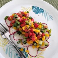 Salsa avo toast at Sweet Secret in Nha Trang