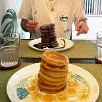 Vegan Pancake stack   at Sweet Secret in Nha Trang