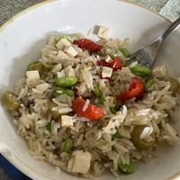 Rice with veggies and tofu (ok)  at Contorni e Dintorni in Rivoli
