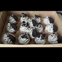 Oreo cupcakes at Taart&Macarons in Zwaag