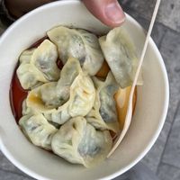 vegetable dumplings   at Bao Zi in Milan