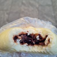 Red beans bao at Bao Zi in Milan