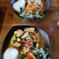 Red Curry and the same with Sate instead of red curry at Hikari in Berlin