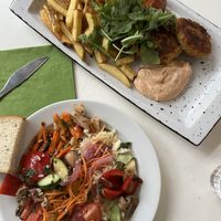 Vegan burgers and buffet 💜  at Greeneri in Mikkeli