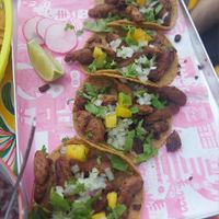 soja al pastor tacos at Los Carnales in Cologne