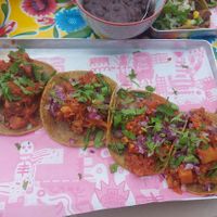 tinga tacos at Los Carnales in Cologne